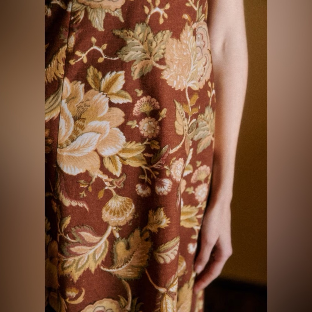 Sezane Chiaretta Dress Adana Maxi Floral Size 36 38 US 4 6 NWT - Picture 2 of 13